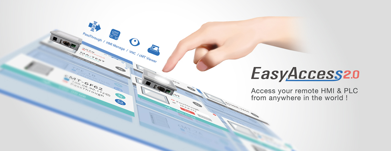 نرم‌افزارEasyAccess 2.0 برای دسترسی به hmi و plc